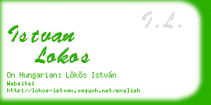 istvan lokos business card